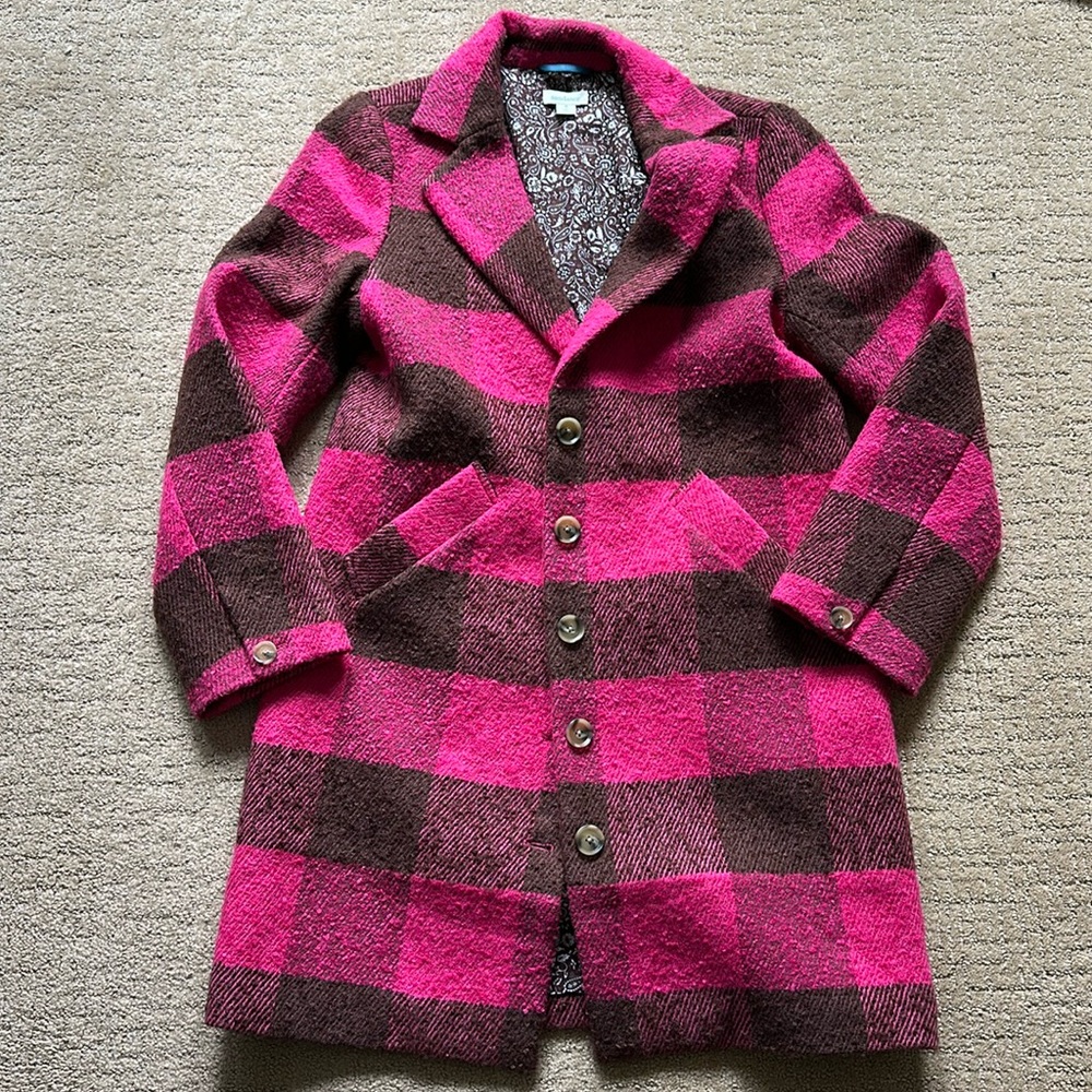 Sundance Ansley buffalo plaid coat